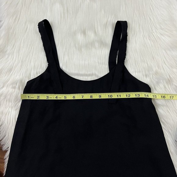Helmut Lang Women's Size XS  Black Back Tie Jacquard Twill‎ Tank Top - Picture 6 of 12